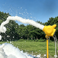 Machine à mousse 1000W avec trépied, portée de pulvérisation de 4 à 6 m, canon à mousse portable pour fêtes aquatiques pour enfants, parcs aquatiques et événements.