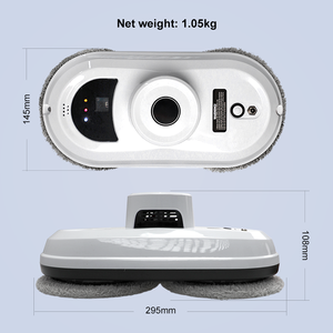 <span class=keywords><strong>Robot</strong></span> nettoyeur de miroirs de salle de bain et de fenêtres de douche, conception de réservoir d'eau sans dégâts, batterie longue durée, nettoyage extérieur des vitres - Product Image 4