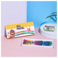 Ensemble de crayons de cire lavables - 6/12/24 couleurs - Crayons de coloriage et de gribouillage mignons et amusants - Pinceaux d'art