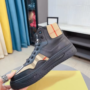 Baskets montantes NAECA pour hommes en cuir véritable avec fermeture chaussette, imperméables et respirantes, idéales pour la marche en été et en automne - Product Image 6