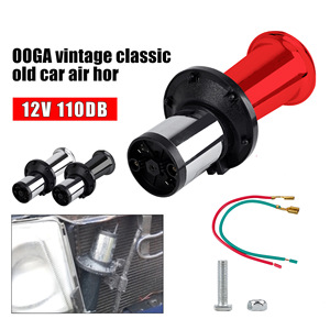 แตรรถยนต์ 12V 110dB แบบท่อเดี่ยว เสียงดัง สีแดงโครเมียม สำหรับรถยนต์ รถบรรทุก ปรับปรุงเพิ่มประสิทธิภาพ - Product Image 4