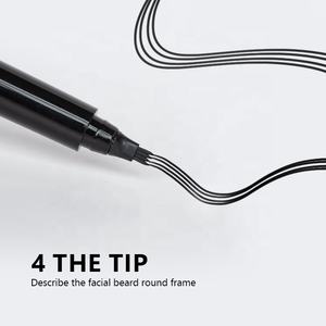Outil professionnel de modelage et de coiffage de la <span class=keywords><strong>barbe</strong></span>, brosse à <span class=keywords><strong>barbe</strong></span> pour homme imperméable et durable, kit de toilettage, stylo de remplissage de <span class=keywords><strong>barbe</strong></span> noir et brun - Product Image 2