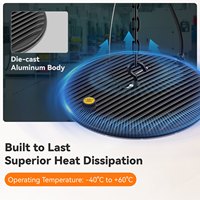 Luminaria LED Lineal Industrial de Alta Potencia 150W IP65 para Techo Alto, 3CCT 4000K 5000K 6000K Seleccionables, Luz Comercial para Fábricas y Almacenes, Venta al por Mayor en EE. UU.