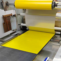 Plaque plastique ABS double couleur 1,6 mm jaune/noir pour gravure laser, laminés acryliques, vente en gros directe usine chinoise, 4 pièces/carton