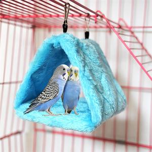<span class=keywords><strong>Lit</strong></span> <span class=keywords><strong>d</strong></span>'hiver pour oiseaux, hamac en peluche chaud pour cages à oiseaux et perroquets, tente-cabane suspendue, accessoires pour l'éclosion des oiseaux - Product Image 2