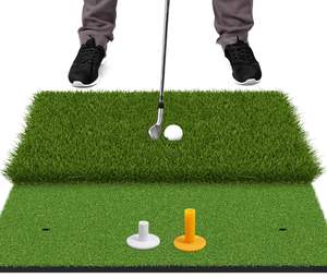 Tapis de pratique de golf robuste et pliable avec support en caoutchouc EVA pour la pratique du swing et de l'écaillage en intérieur et en extérieur - Product Image 2