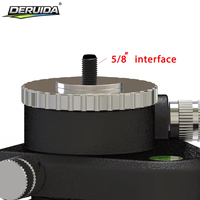 Dispositif de nivellement au sol en alliage d'aluminium DERUIDA avec rotation à 360° °   Support de nivellement et mécanisme de réglage fin pour plateforme élévatrice rotative