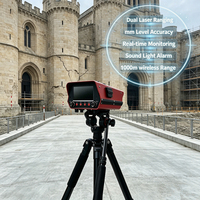 Système d'alerte au déplacement des murs de protection côtière par les tsunamis, capteur laser de mesure de distance, sans fil, multi-appareils, IP66