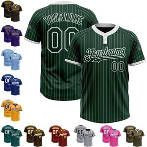 Camiseta de Softbol Personalizada FOXA, Dos Botones, Nombre y Número Cosidos, Uniforme de Práctica, Corte Regular, Unisex, Absorbe la Humedad - Product Image 3