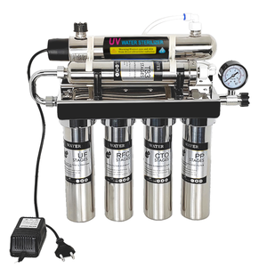 Purificador de Água Comercial de Carbono Ativado em 6 Estágios, Sistema Manual de Ultrafiltração UV, Filtro de Água Potável Direta, Água Suave - Product Image 1