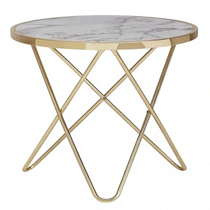 Centre Coffee <b>Table</b> Furniture Stainless Steel Modern Luxury <b>Gold</b> Finishing <b>Round</b> Coffee <b>Table</b> For Home Hotel - Product Image 1