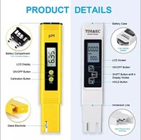 Testeur d'eau numérique tds ec et ph-mètre