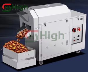 ドラム回転式フライヤー全自動ガス電気加熱業務用焙煎メロン種子ピーナッツ糖衣栗機 - Product Image 2