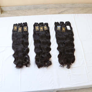 Venta al por mayor sin procesar cutícula alineada onda camboyano templo paquetes de cabello humano vendedores indios recto HD encaje - Product Image 1