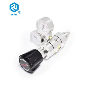 AFK R31 High pressure 25MPa Helium chlorine ammonia argon Nitrogen Gas Stainless Steel Pressure Regulator Valve port 1/4 inch