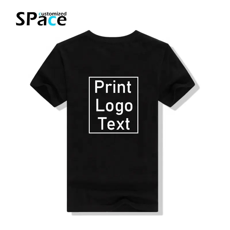 2019Fashion New Style High Quality Cheap Blank Black 100% Cotton Men's T-shirts Custom Tshirt Printing Custom T Shirt