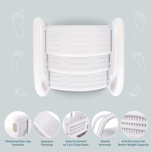 Salle <span class=keywords><strong>de</strong></span> bain repose-pieds bébé échelle <span class=keywords><strong>cuisine</strong></span> aide enfants Portable pas cher en plastique pouf enfant en bas âge <span class=keywords><strong>chaise</strong></span> pied escabeau pour enfants - Product Image 2