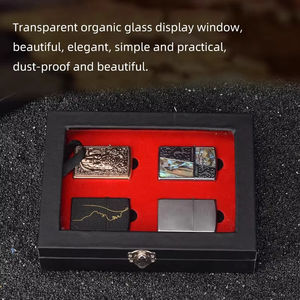 Caja de almacenamiento para encendedores, expositor de encendedores con múltiples compartimentos, caja de colección de encendedores vintage a prueba de viento - Product Image 5