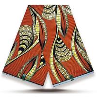 Kain Twill Cetak Lilin Afrika Nigeria Berkualitas Tinggi untuk Kemeja & Gorden Bahan Jahit Katun Super