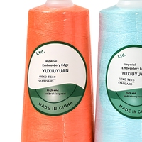Benang Bordir Filamen PTFE 100% 26s Mercerized 250g Bola untuk Mesin Jahit Industri