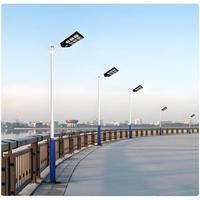 Lampadaire de jardin en fonte - Poteau lumineux solaire décoratif pour l'éclairage paysager extérieur