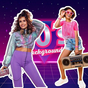 Vente flash : <span class=keywords><strong>haut</strong></span> en maille <span class=keywords><strong>rose</strong></span> fluo avec bandeau, boucles d'oreilles, colliers pour Halloween, danse disco, costume de fête rétro années 80 pour femmes - Product Image 4