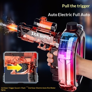 Nouveau Pistolet à Eau Électrique Transfrontalier à Effet Sonore, Lumineux et Coloré, Entièrement Automatique, à Tir Continu, Grande Portée, avec Anneau Énergétique Ice Burst - Product Image 2