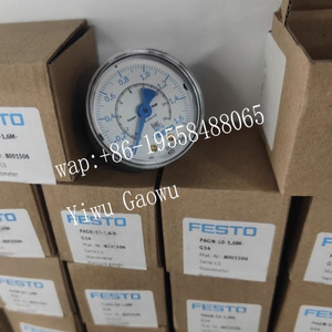Original Festos PAGN-26-10-P10-RG 8090378 Connection Technology Pneumatic Indicators Flanged <b>Gauge</b> - Product Image 4