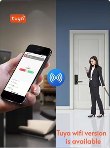 WiFi-Connected <b>Smart</b> Deadbolt <b>Lock</b> With 3D Face Recognition Fingerprint Palm Vein Access Camera Peephole for Wood Door M03 <b>Smart</b> - Product Image 3