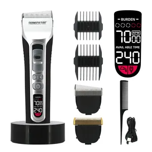 Custom USB Electric Metal Hair Trimmer Professional Electric Hair Trimmer Cordless Fade Hair Clipper for Men