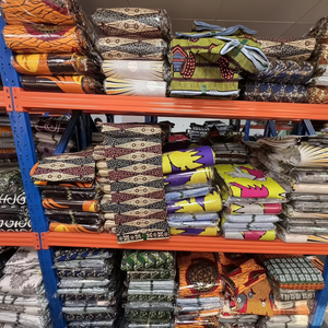 ผ้าพิมพ์ลายแอฟริกันแท้ 100% ผ้าฝ้ายแท้ ฮอลแลนด์ แอนการา สำหรับตัดเย็บเสื้อผ้าสตรี ผลิตในประเทศจีน - Product Image 1