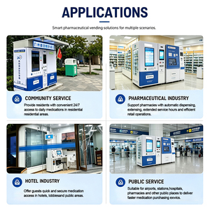 <b>Wifi</b> Smart Medical Vending Machines 21.5 Inch Dual Touchscreen 310 Ch 24 Hours Self Service Public Area 24 Hour Pharmacy Machine - Product Image 6