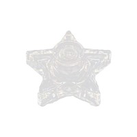 Abat-jour en verre transparent de style nordique moderne avec un design en étoile à cinq branches, effets d'éclairage créatifs et lampe de table lustre