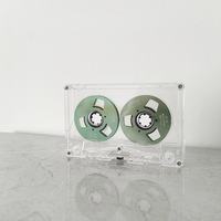 Cassette vierge en métal, double face, 55 minutes, bande magnétique haute fidélité, coque transparente pour enregistrement audio rétro