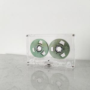Cinta magnética de alta fidelidad de doble cara de 55 minutos con carcasa transparente para grabación de audio retro. - Product Image 2