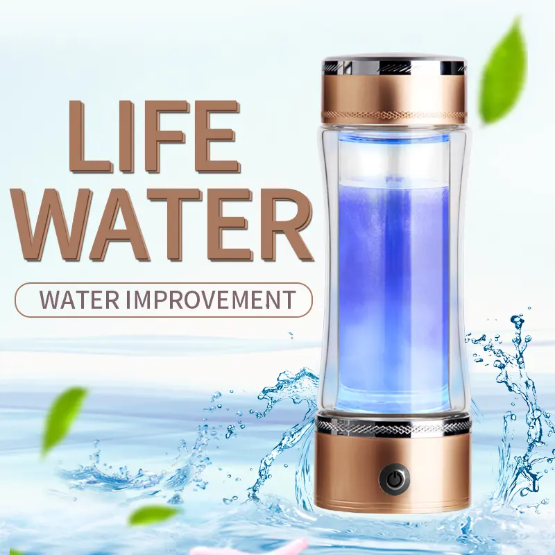 420ml wasserstoff reicher Wasser becher Wiederauf ladbarer Wasserstoff-Wasser generator Antioxidans ORP H2 Alkalische Wasser ionisier flasche
