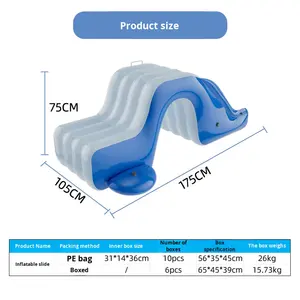 Glissade de <span class=keywords><strong>piscine</strong></span> <span class=keywords><strong>gonflable</strong></span> pour bébé, en PVC écologique, glissade aquatique pour enfants - Product Image 5