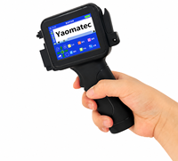 Imprimante à jet d'encre portable YAOMATEC 12,7 mm, mini-imprimante portable, impression de code de date, logo, QR code, code-barres pour bouteilles en plastique, cartes