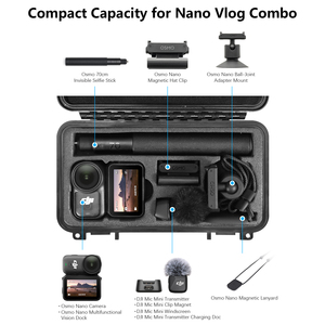 เคสแข็งสำหรับเดินทางขนาดกะทัดรัด Vlog อุปกรณ์เสริมกล้องสำหรับกล้อง DJI OSMO NANO - Product Image 3