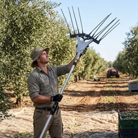 Nouvelle tête de secoueur professionnelle et pratique pour olives et grains de café