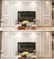 Bande décorative autocollante TPE pour mur, bande décorative de luxe autocollante pour mur, décoration murale pour téléviseur, rideau