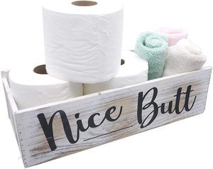 <strong>Nice</strong> Butt Bathroom <strong>Box</strong> Toilet <strong>Storage</strong> <strong>Box</strong> Toilet Paper <strong>Storage</strong> Back of Toilet <strong>Box</strong> - Product Image 1