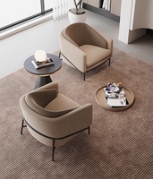 Fauteuil individuel moderne de luxe en tissu, chaise de loisirs avec revêtement en tissu pour salon, chambre à coucher, bureau à domicile
