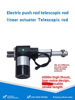 Moteur linéaire électrique à aimant permanent à commutation par balais CC 12V/24V de marque OEM, poussée 6000N, pour usage nautique, 150mm