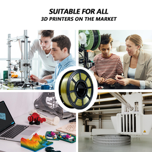 Filamento para Impresora 3D PLA Plus de 1.75mm/2.85mm, 1KG 2.2 LBS, Venta al por Mayor, 1.75 mm, Color Seda Oliva Dorado, para la Mayoría de las Impresoras 3D FDM - Product Image 2