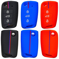 Nueva Funda para Llave de Coche, Control Remoto para VW Golf 7 GTI POLO T-Cross Touran Tiguan Skoda Octavia Rapid Kodiaq Fabia Seat Ibiza Leon