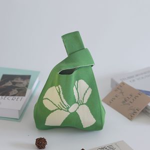 กระเป๋าถือถักลายสก๊อตขนาดเล็กสำหรับผู้หญิงกระเป๋าโท้ทสำหรับเด็กผู้หญิงกระเป๋าคาดเอวทำด้วยมือ - Product Image 2