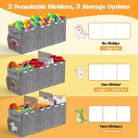 Boîte de rangement pour jouets d'enfants à grande capacité, organisateur domestique moderne, pliable et réutilisable pour le rangement dans la garde-robe