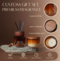 Diffuseur de parfum d'intérieur de luxe fait main, style moderne, bougie en cire de soja, aromathérapie écologique, Noël