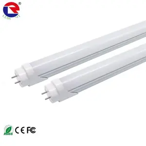 Tubo de luz LED T8, cubierta transparente fluorescente, 6000K, luz diurna regulable, 2 pies, 4 pies